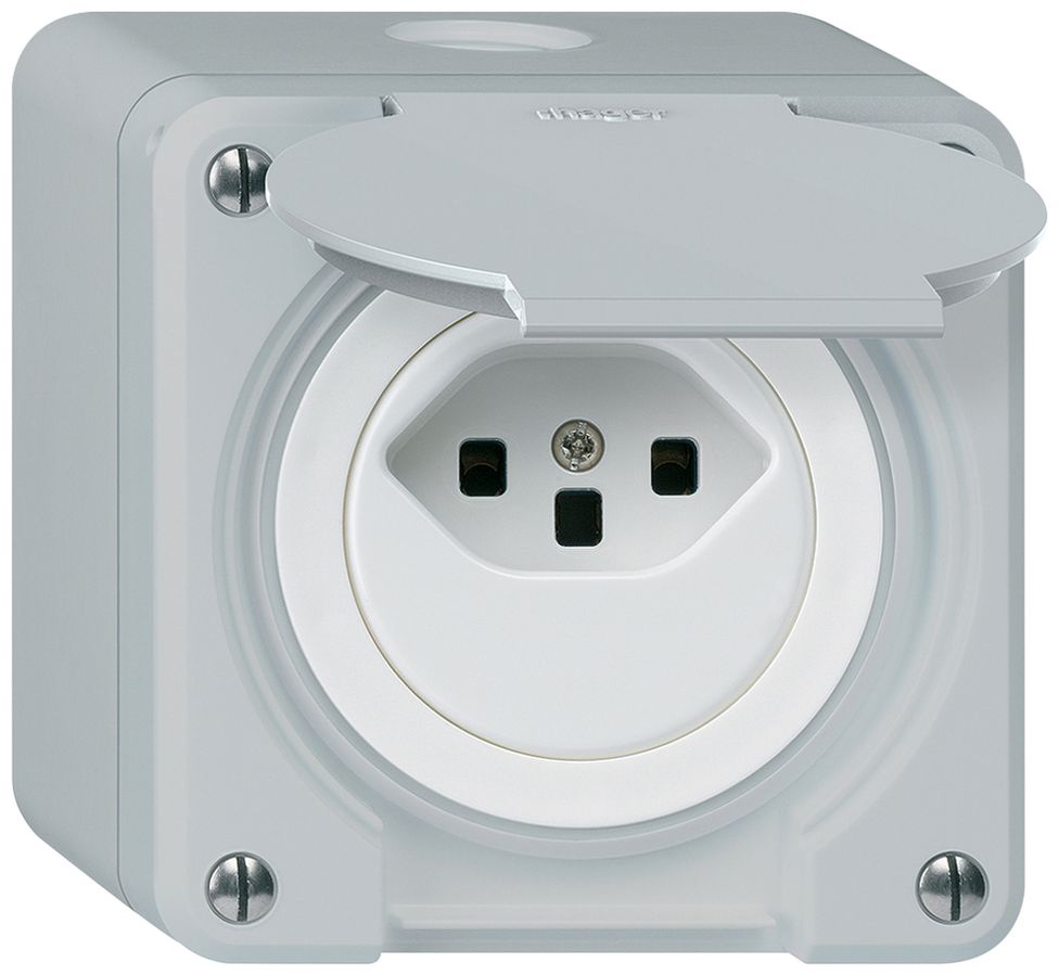 Presa AP robusto tipo 23 grigio