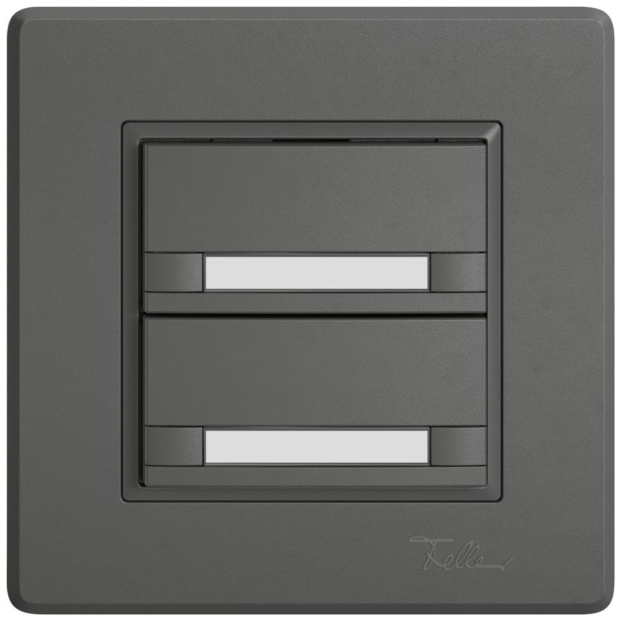 UP-Universaltaster EDIZIO.liv UNI SNAPFIX® o.LED 2× 2-Tbed.Pap.dgu