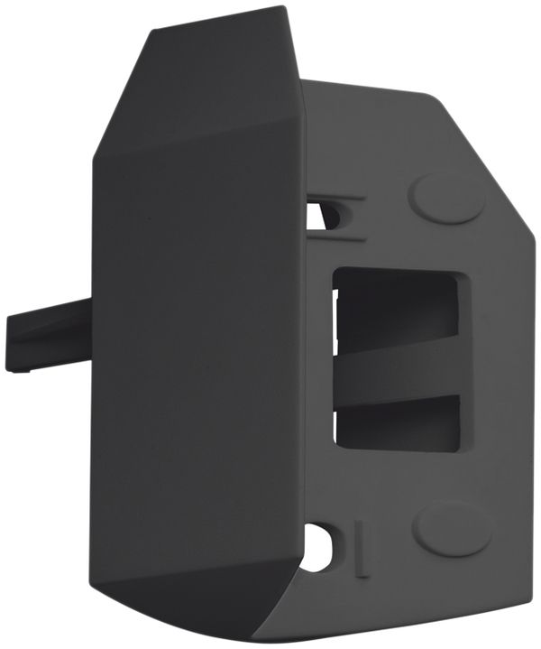 Zoccolo per angolo esterno per lampada automatica nero