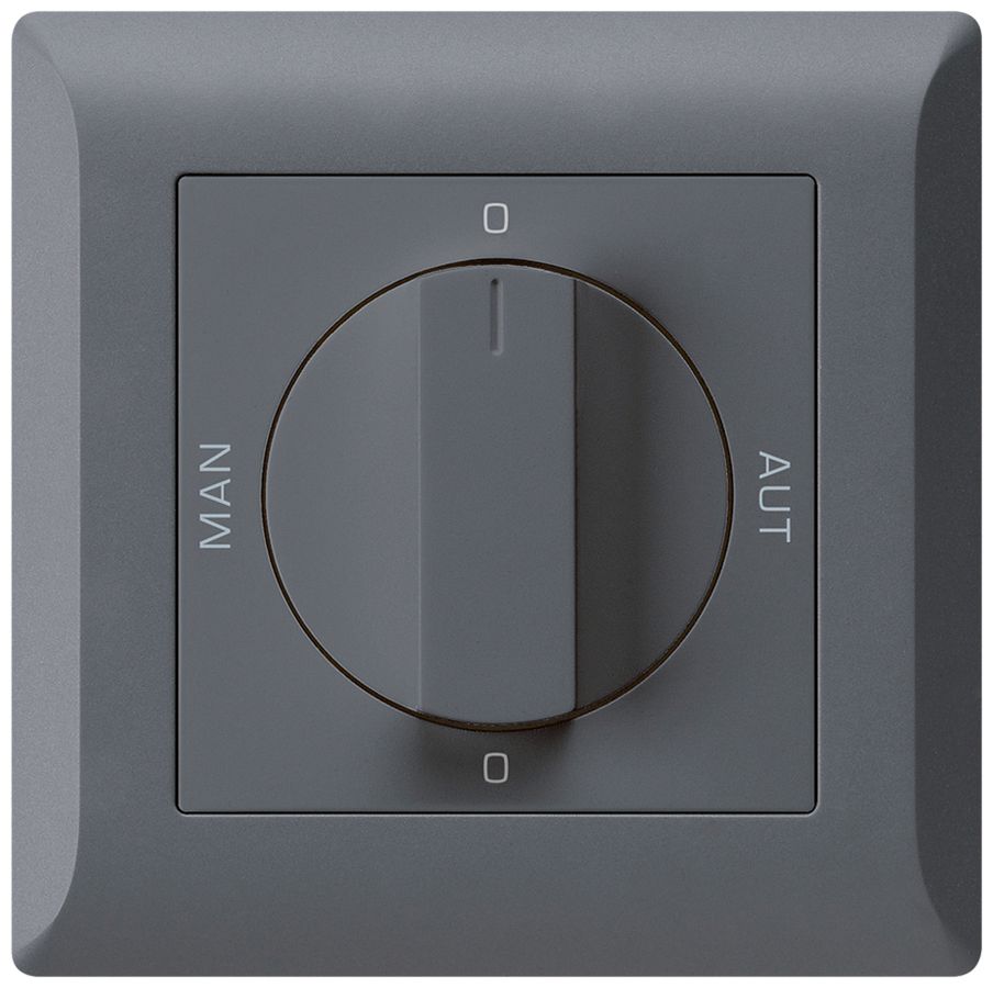UP-Drehschalter 0-Man-0-Aut. kallysto.line 2/1L anthrazit mit Drehgriff