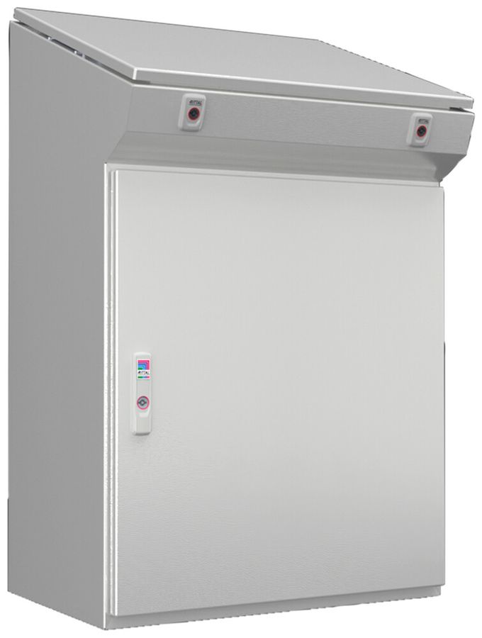 Pupitre fixe Rittal CX 600×970×400mm acier 1×porte gris IP55