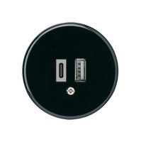 Presa di carica USB basico 18W PD 1×tipo A 1×tipo C nero