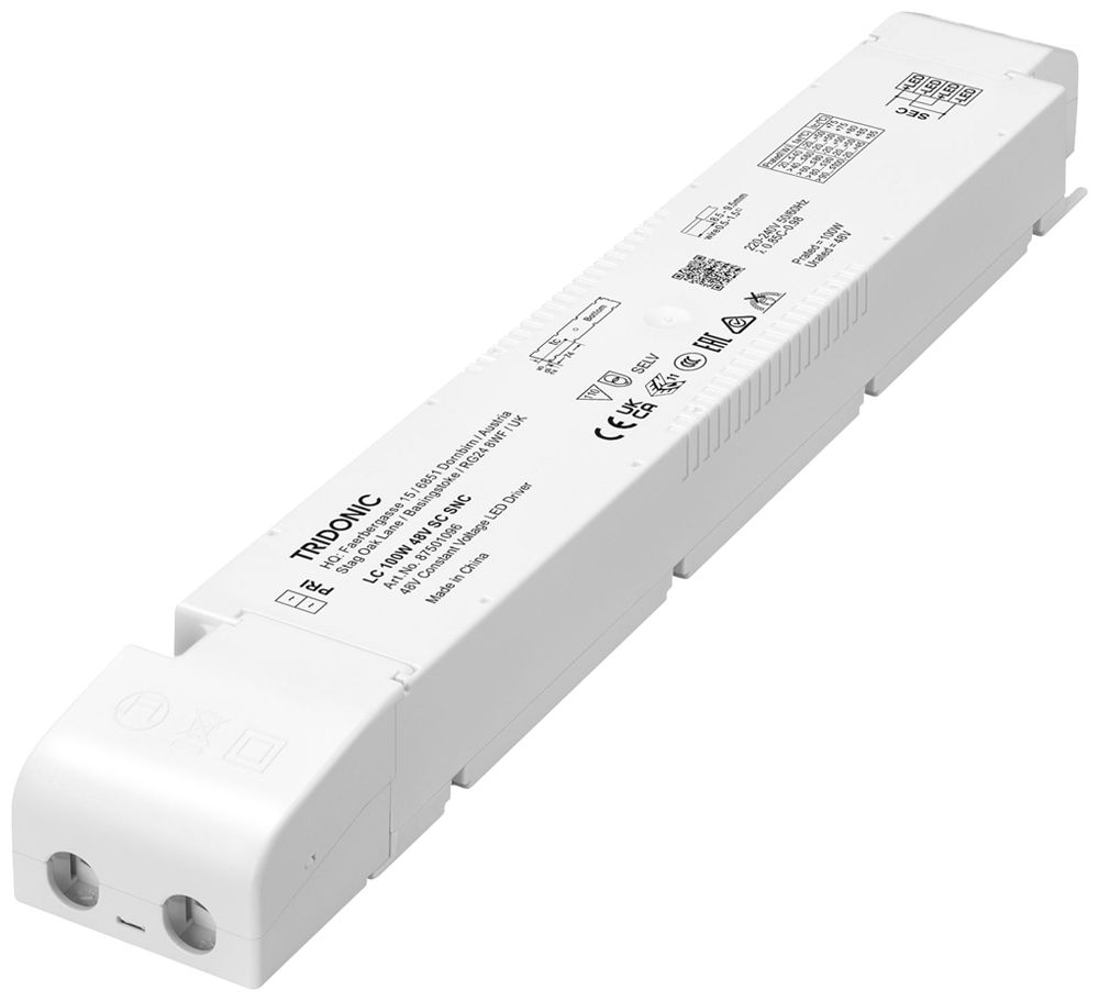 Alimentation LED Tridonic LC SNC 30…100W 48V 170…476mA 295×43×30mm