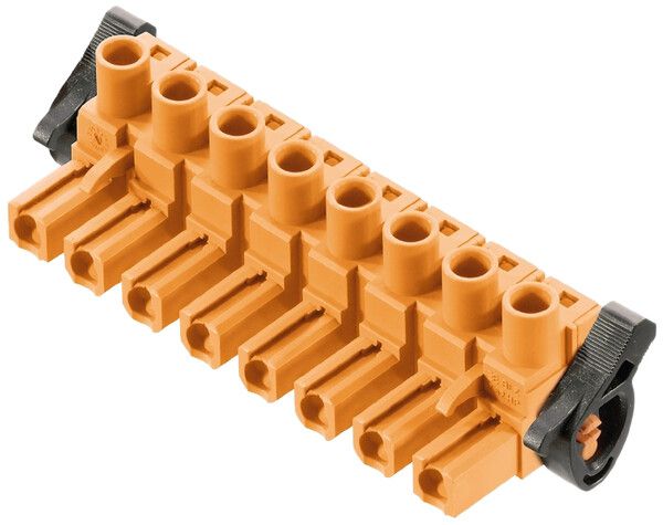 Buchsenstecker Weidmüller BLZ HP Löseriegel 7.62mm 2L verzinnt orange