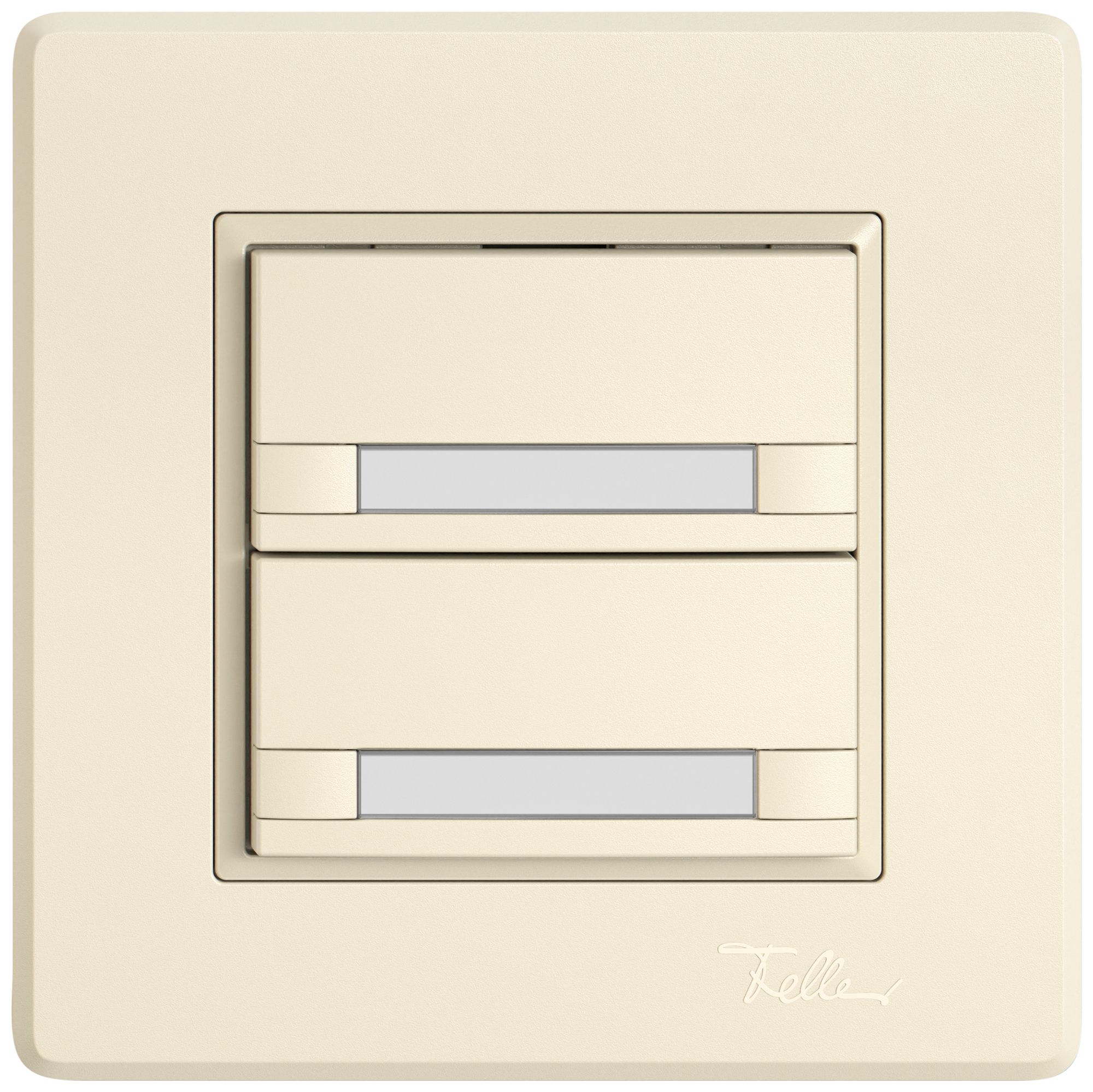 UP-Universaltaster EDIZIO.liv UNI SNAPFIX® o.LED 2× 2-Tbed.Pap.cr