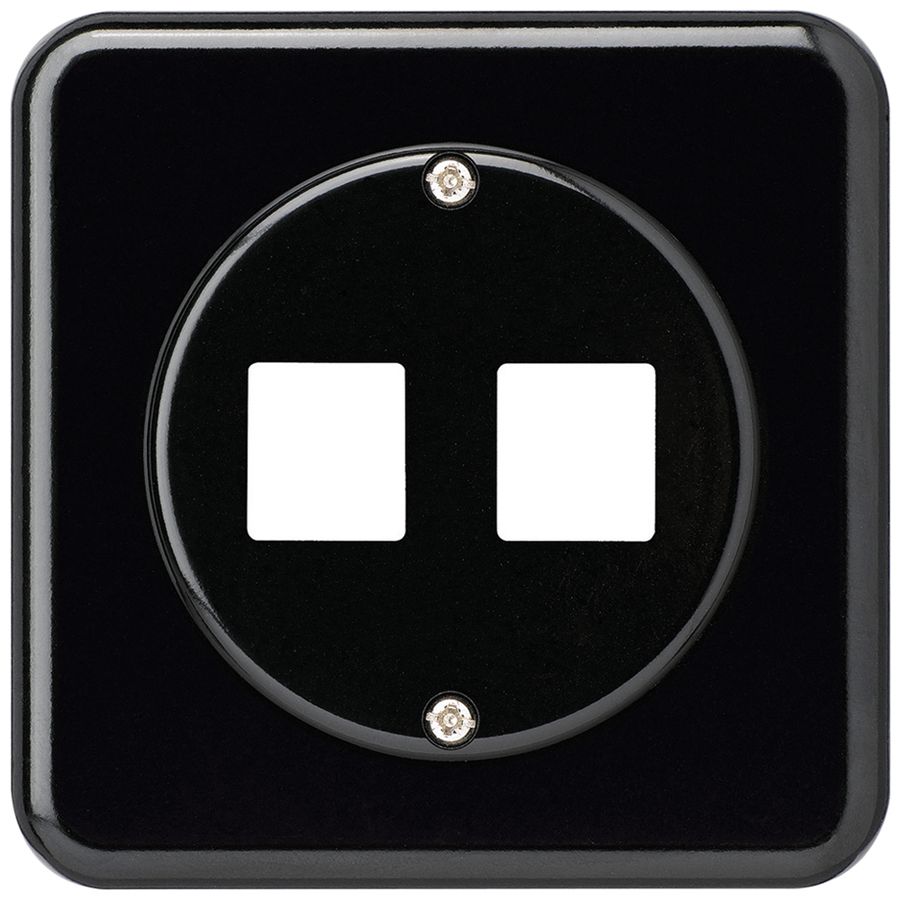 UP-Montageset HMS basico C für 2 Module schwarz