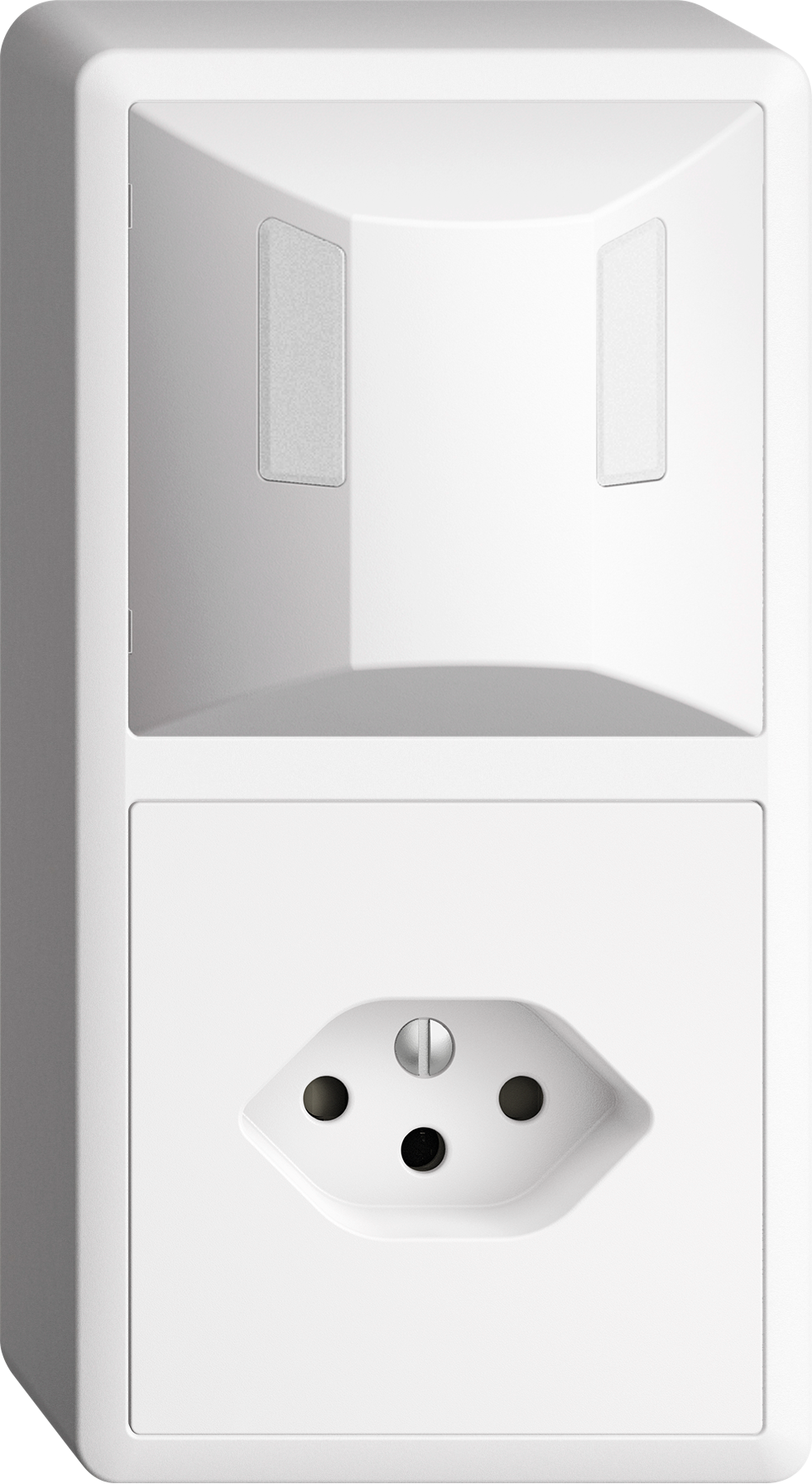 AP-Kombination Edue 2x1 FX54, Bewegungsmelder 180° PIRI + T13 ws