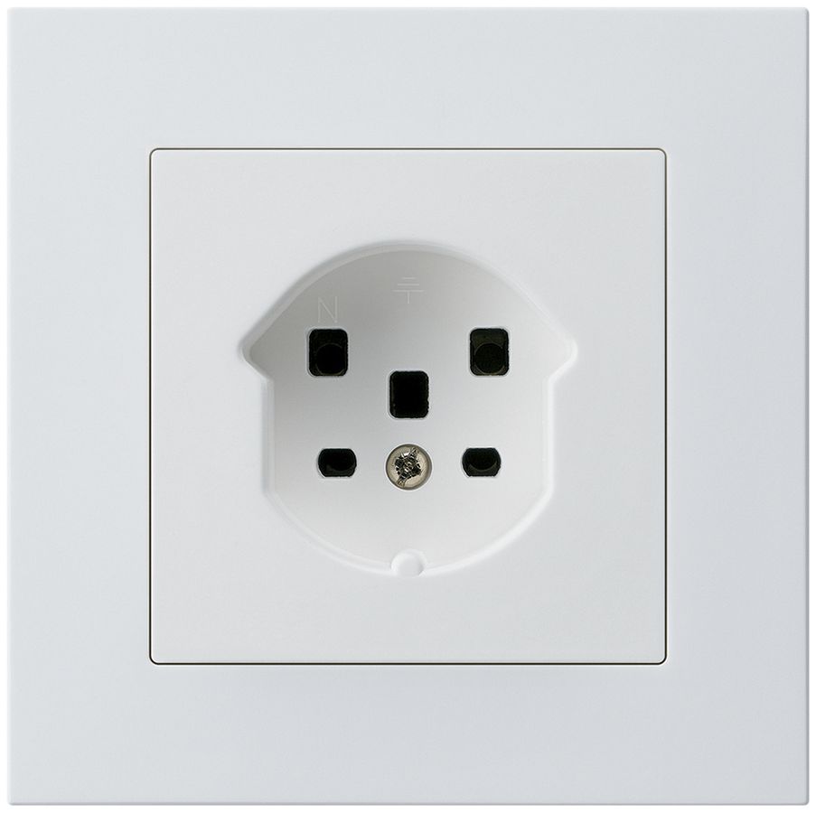 Prise ENC HA kallysto.pro type 25 avec bornes enfichables blanc