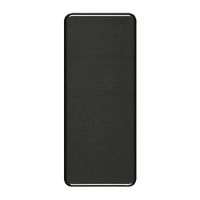 Abdeckplatte 3×1 ohne Bohrung schwarz