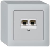 AP-Dose kallysto 2×RJ45u parallel hellgrau