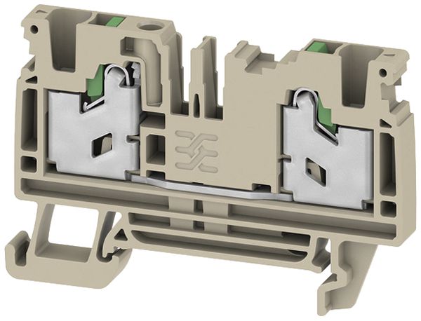 Borne de passage joignable WM S2C 4 4mm² 32A 1000V SNAP IN 2×1 DIN35 beige