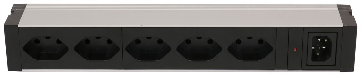 Presa multipla MH 5×T13 1UA nero