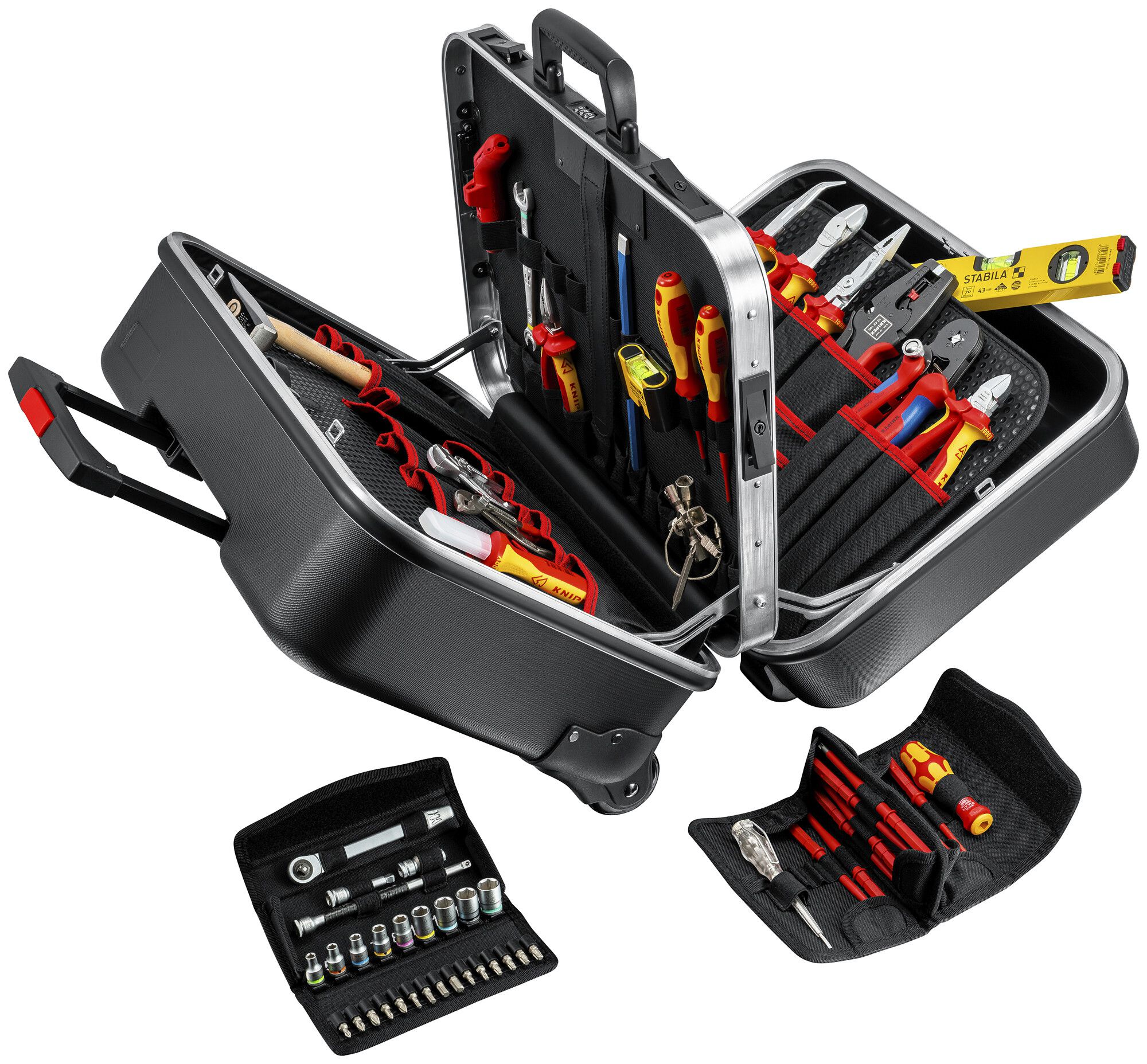 Valise d'outils KNIPEX "BIG Twin Move" Elektro, 63 pièces