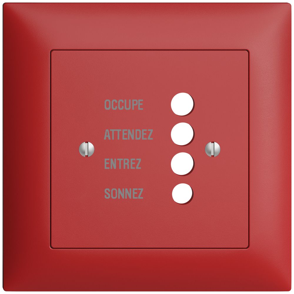 UP-Frontset EDIZIOdue berry 88×88mm für Türstation 1334.F