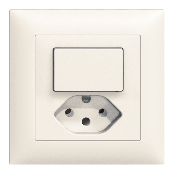 UP-Leuchtkombination A-R/1L+T13 weiss LS EDIZIOdue mit LED grün