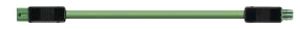 Câble de connexion Wieland BST14i2, 2×0.5mm² 3m vert KNX fiche-prise Cca