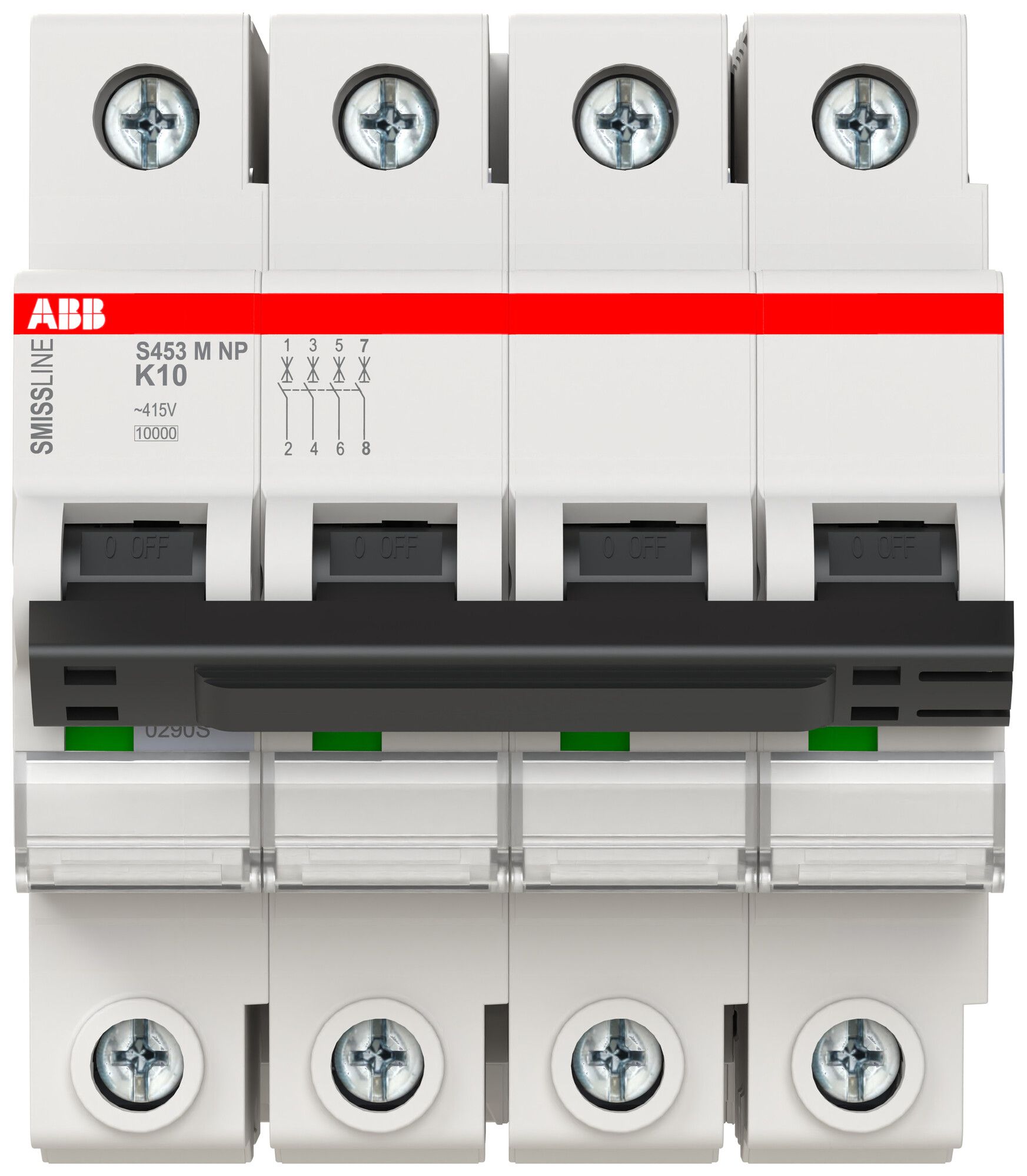 Leitungsschutzschalter SMISSLINE CLASSIC 4×10 K 25kA NP