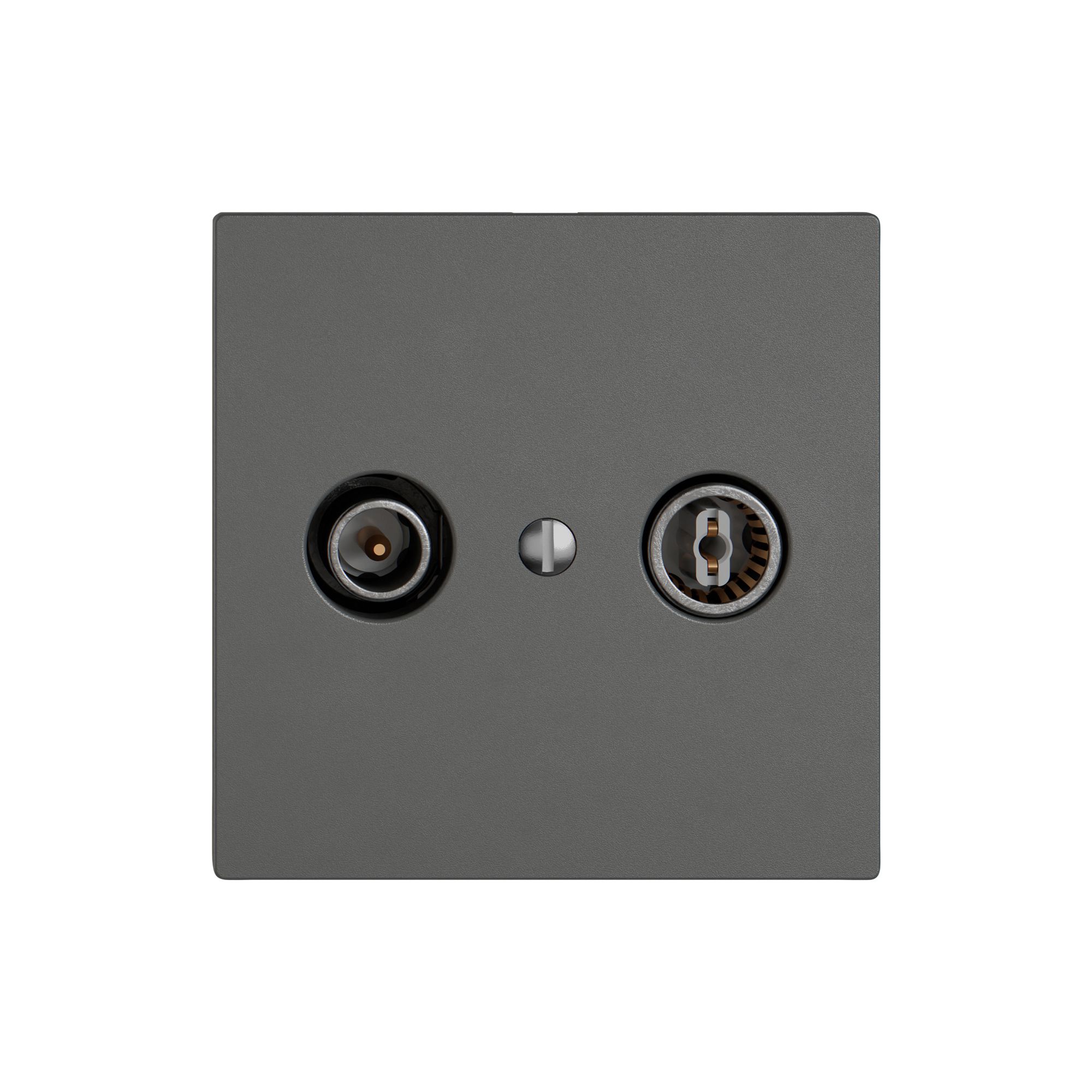 Antennendose TV-R EDIZIO.liv SNAPFIX® Durchgangsdose 11dB dgu