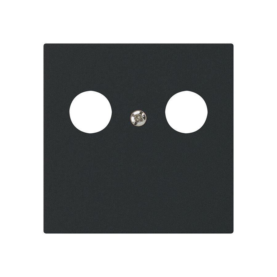 Placca frontale kallysto per R&M HWS nero 2×coass.