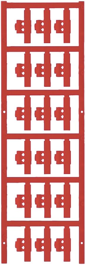 Marqueur de conducteur Weidmüller MultiCard SFC p.Ø1.5…2.5mm 30×5.8mm PA66 rouge