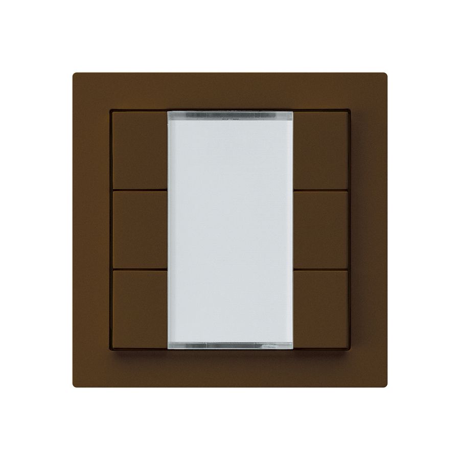 Poussoir ENC kallysto A KNX 6× s/e-link brun