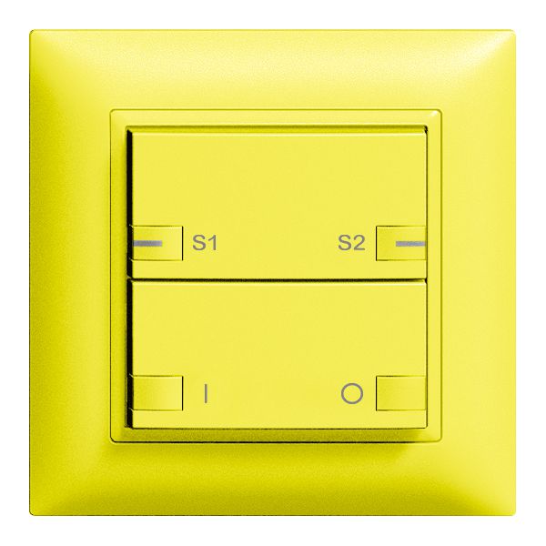 Tasto INC ZEP ON-OFF scena 1c/2t staz.centr/sec. EDIZIOdue lemon