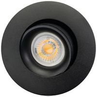 Downlight LED SG Junistar Bio 5W 490lm 930 IP20/IP44 45° REG Ø94mm nero 8pz