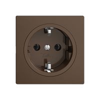 Steckdose Feller EDIZIOdue Schuko 16A 230V 60×60mm coffee