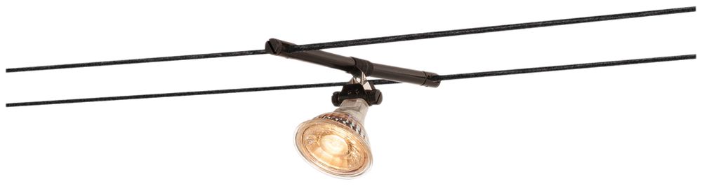 Support pour lampe SLV COSMIC p.TENSEO, GX5.3 35W orientable 2 pcs IP20 noir