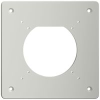 Montageplatte Feller NEVO SNAPFIX® 1×1 Ø69mm 125×125mm grau