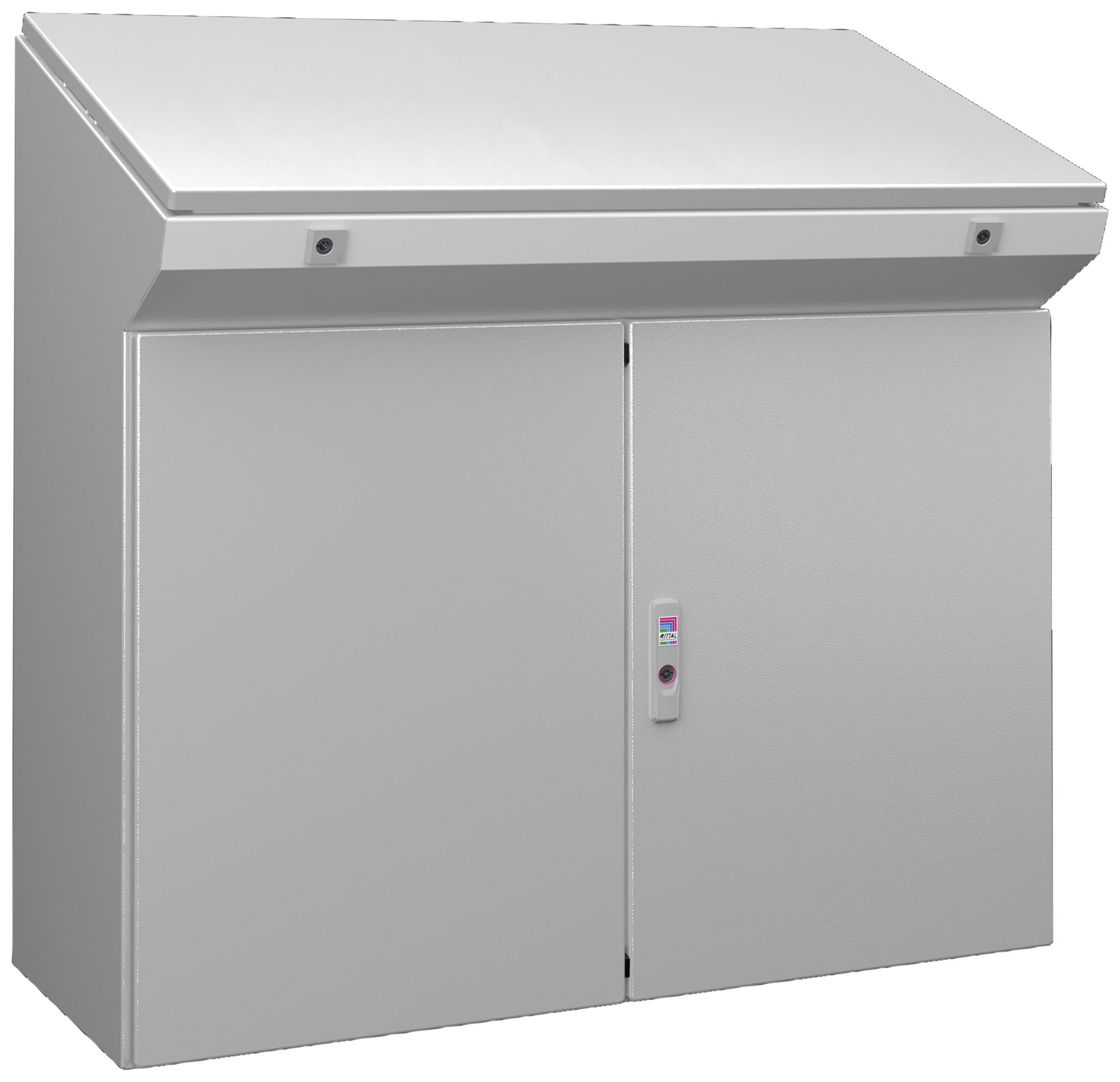 Pupitre fixe Rittal TP 6740.600 1000×975×400mm 2 battants gris IP55