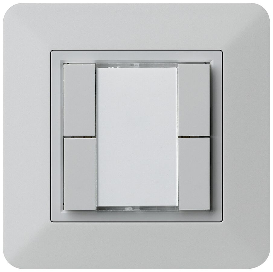 AP-Multifunktionstaster kallysto.trend KNX RF 4-fach hellgrau