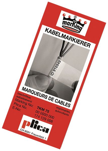 Kabelmarkierer Heft TKM-50 blau