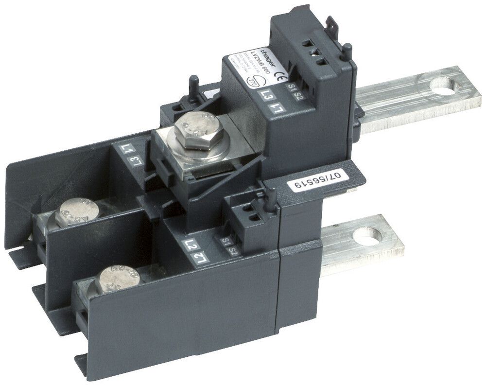 Stromwandlerblock Hager 3-polig weber.vertigroup DIN1…3 600/5A 5VA Klasse 0.5s