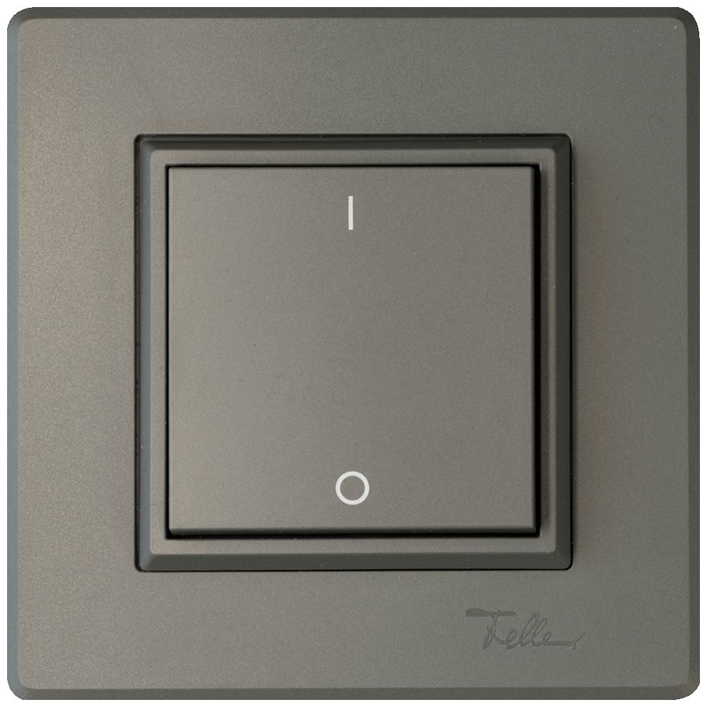 AP-Funktaster ALADIN EnOcean EDIZIO.liv 2K/1T I/O batterielos dunkelgrau