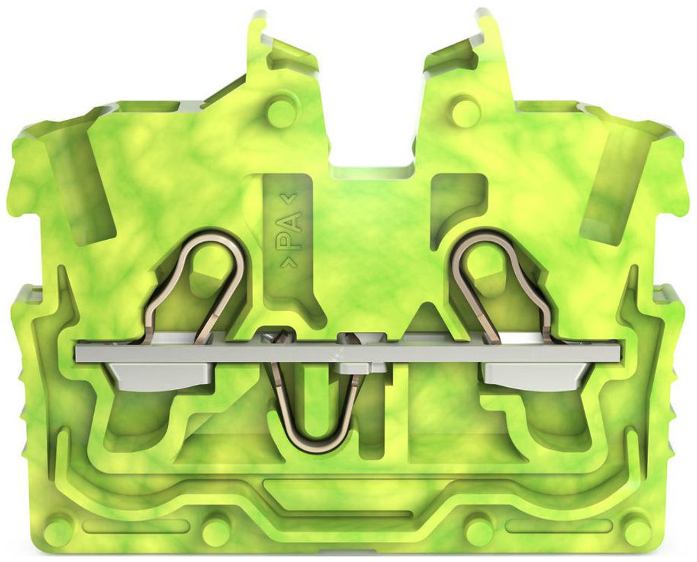 Borne de passage WAGO TOPJOB-S 2050 1mm² 2L sans pied de fixation vert/jaune