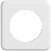 UP-Abdeckplatte STANDARDdue SNAPFIX® 1×1 1×Ø58 90×90mm ws