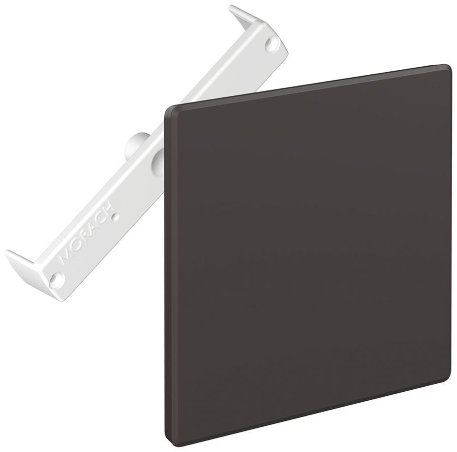 Steckdeckel CRALLO-RED-BOX 130×130mm mit Diagonalsteg braun