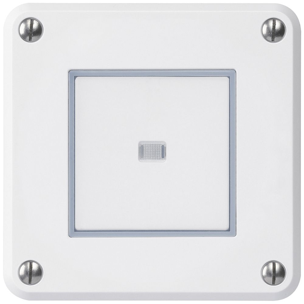 Contact à poussoir ENC robusto IP55 blanc lumineux pour combinaison