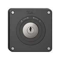 Schwenktaster NEVO, mit Schloss&2 Schlüsseln, KS, 0<->1, schwarz