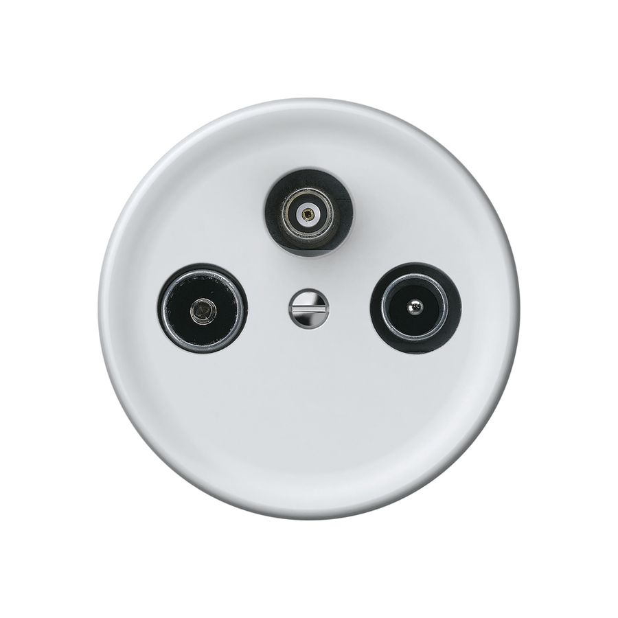 Prise antenne TV-R-SAT origin prise de passage 5.5dB blanc