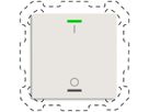 EB-Taster KNX RGBW MDT BE-TAL60T111.B1 1T/2B Temp.weiss matt "I/O"