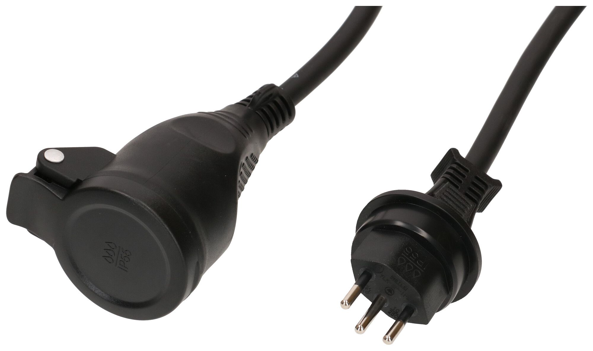 Verlängerungskabel MAX HAURI PVC 10A 230V 3×1.5mm² Typ 13/Typ 13 IP55 5m sz