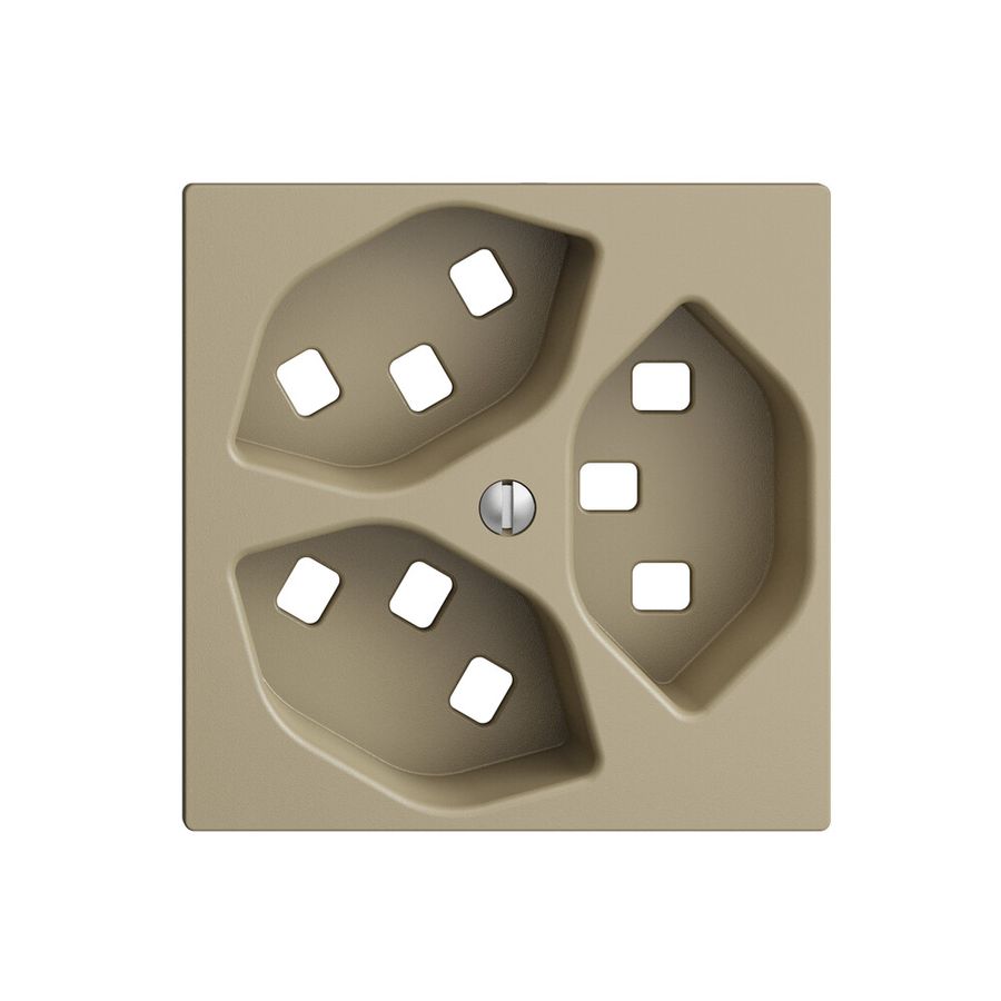 Frontset EDIZIOdue sand 60×60mm 3×T23