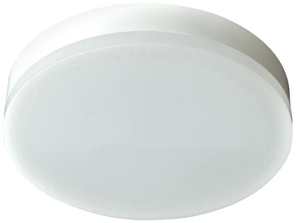 LED-Deckenleuchte Z-Licht FlachLED 12W 900lm 3000K IK8 Ø220mm IP44 PC weiss