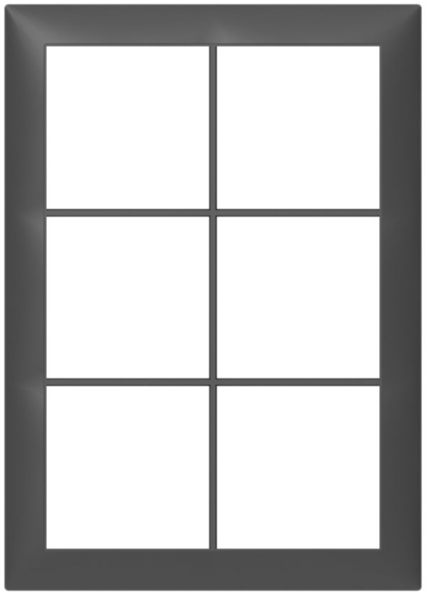 Abdeckrahmen SIDUS 2×3 anthrazit