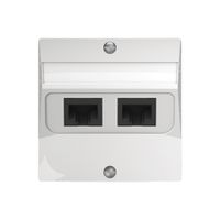 Scatola di raccordo INC SIDUS 2×RJ45 bianco lucido