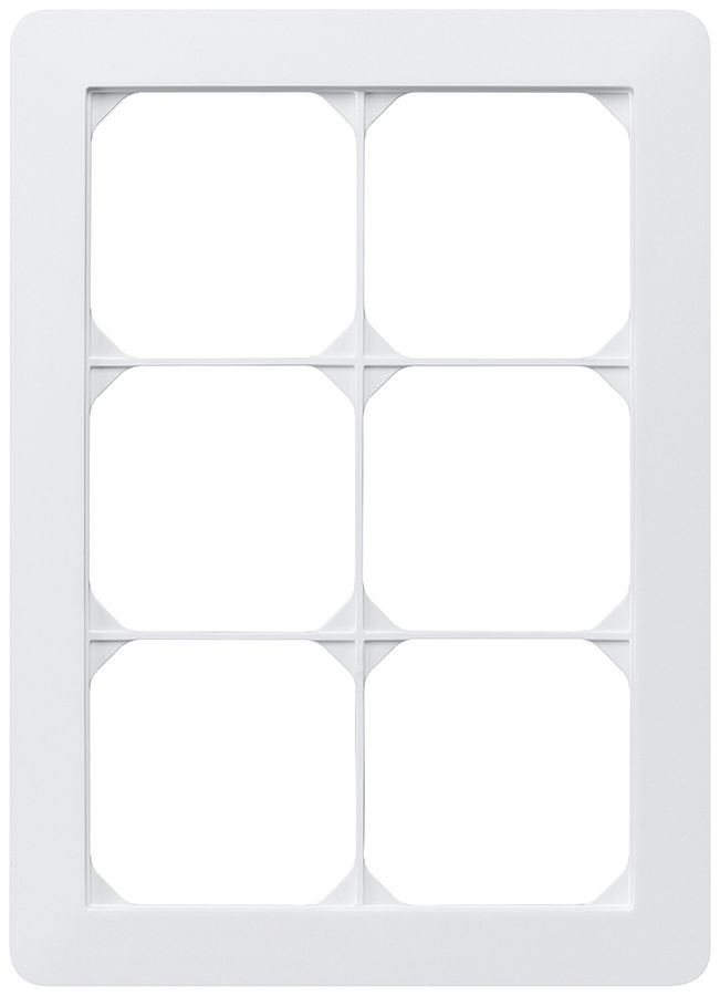 UP-Abdeckrahmen kallysto.trend 3×2 weiss 154×214mm