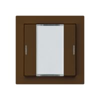 Poussoir ENC kallysto A KNX 2× LED RGB s/e-link brun