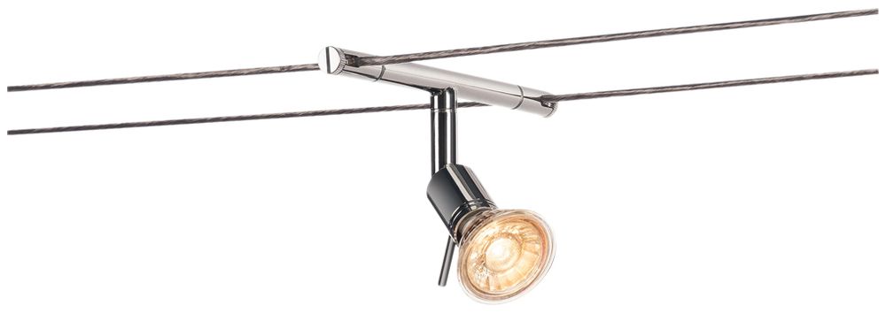 Lampada per corda SLV SYROS per TENSEO, GX5.3 50W IP20 cromo